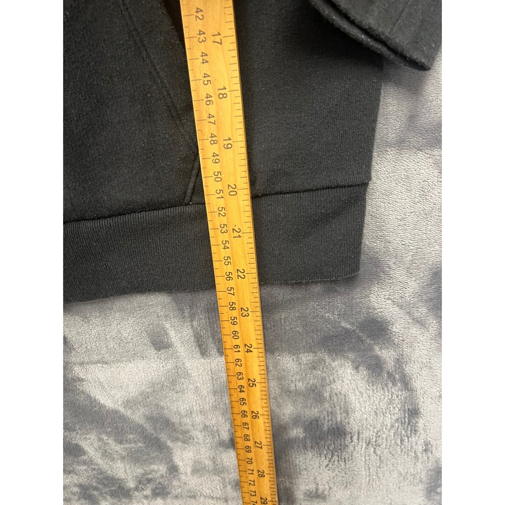 Victoria's Secret‎ PINK Black Full Zip Logo Hoodie Sweatshirt Womens Medium - Picture 6 of 7